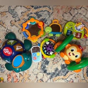 Tummy time toys all work